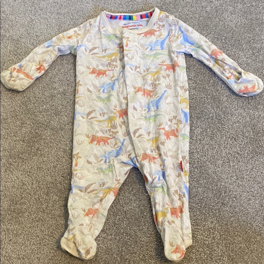Magnetic Me Modal Colorful Dinosaur Print Kids One Piece